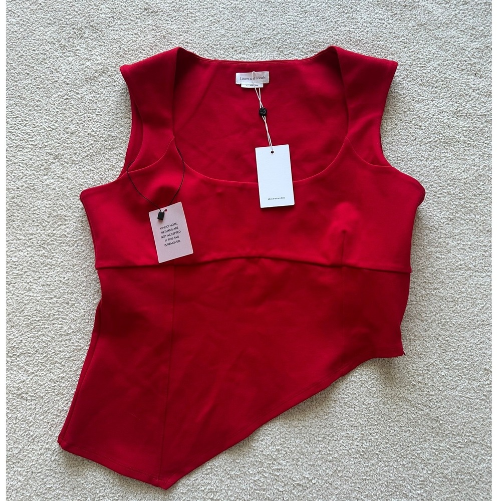 NWT Lovers and Friends Women's Penn Top in Red Size XL